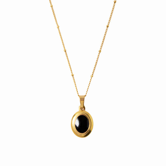 Nero Oval Necklace