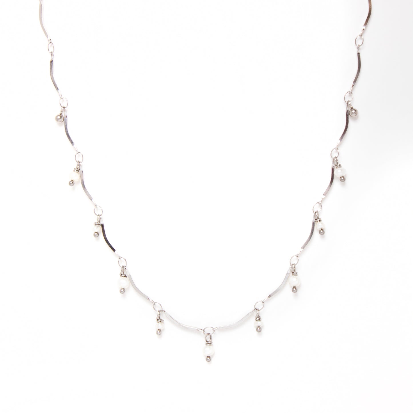 arch silver smaller pearl charms