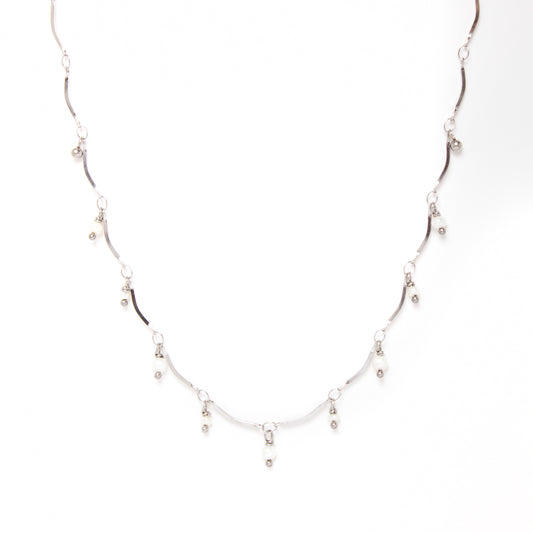 arch silver smaller pearl charms