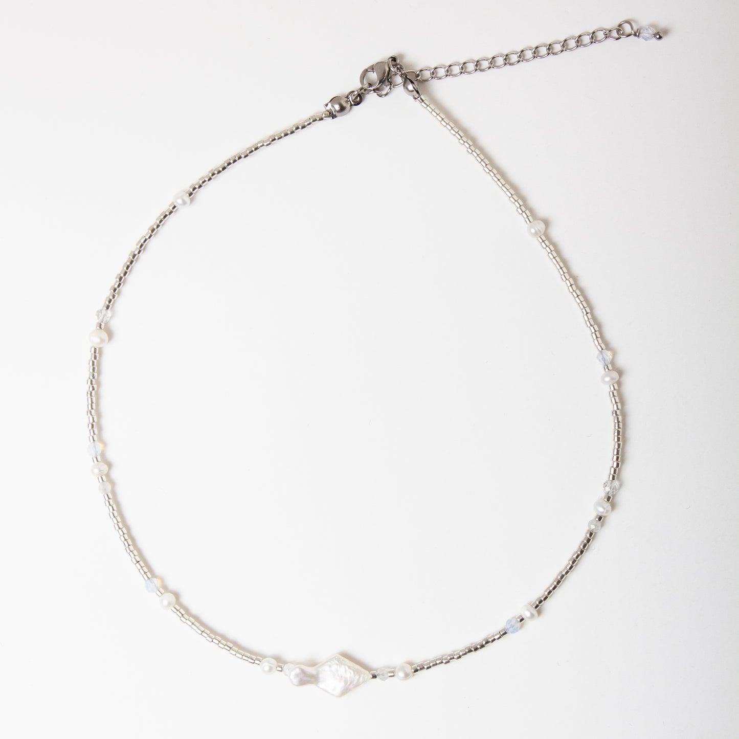 Hani Diamond Pearl Necklace