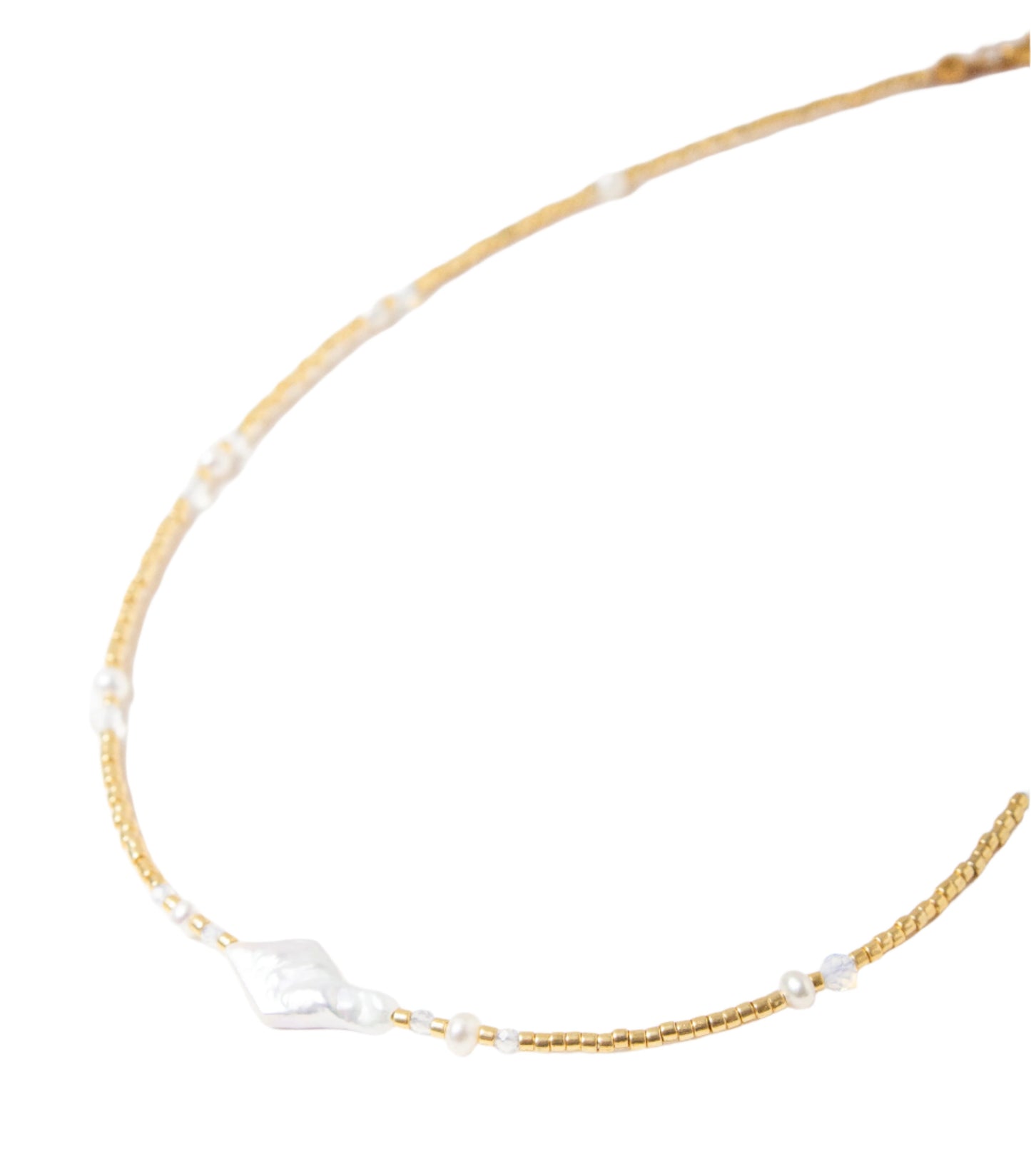 Hani Diamond Pearl Necklace