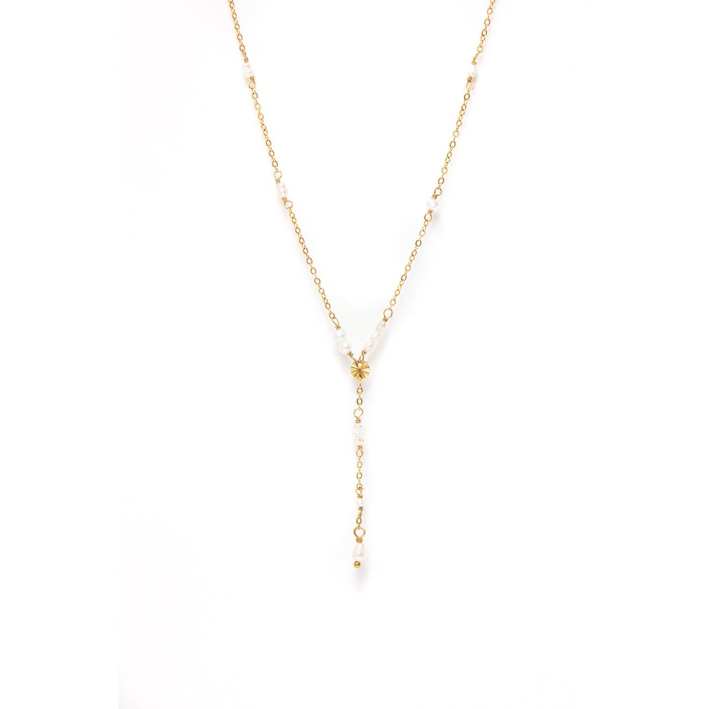 Lariat Disc Necklace